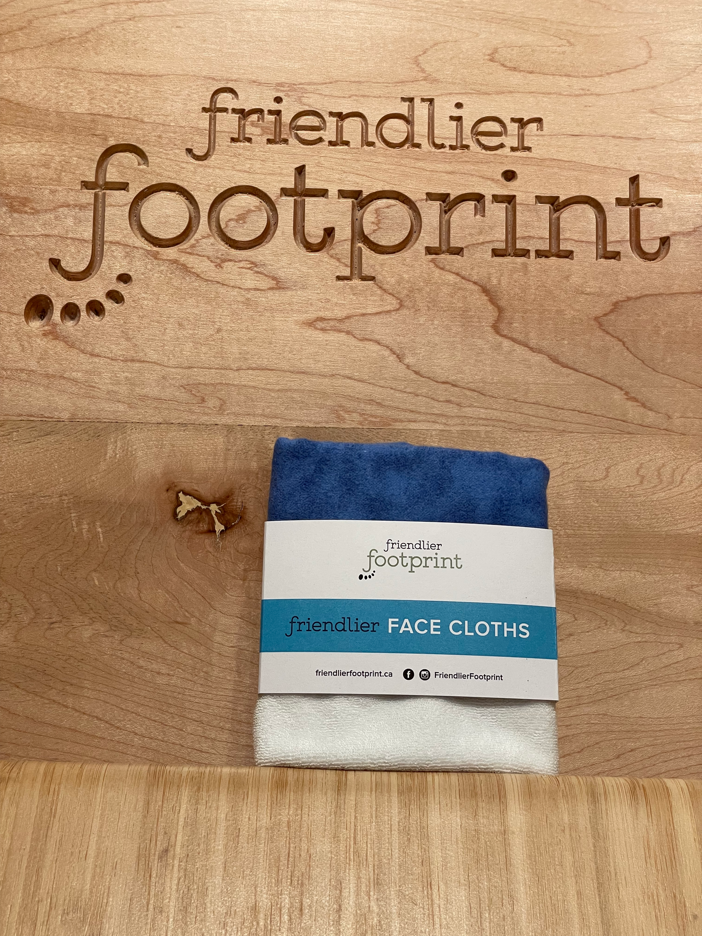 Friendlier Face Cloth - Neutral Blue