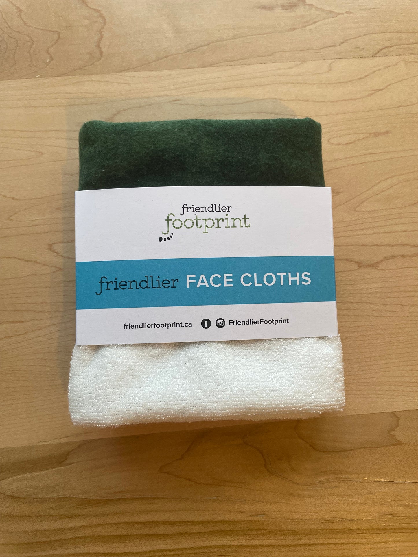 Friendlier Face Cloth - Neutral Green